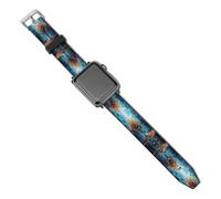 Compatible for Apple Watch Band 38mm 40mm 42mm 44mm Women Men,Abstract Tree Paintingprinted Soft Durable PU Replacement Straps for IWatch Series 5 4 3 2 1
