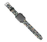 Compatible for Apple Watch Band 38mm 40mm 42mm 44mm Women Men,Circles of Colorsprinted Soft Durable PU Replacement Straps for IWatch Series 5 4 3 2 1