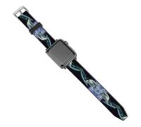 Compatible for Apple Watch Band 38mm 40mm 42mm 44mm Women Men,Polar Bears Northern Lightsprinted Soft Durable PU Replacement Straps for IWatch Series 5 4 3 2 1