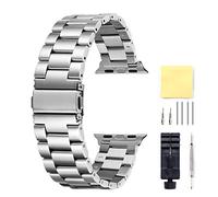 Compatible for Apple Watch Band 38mm,42mm Replacement Stainless Steel & Ceramic Bracelet Compatible for Apple iWatch Smart Watch Series 3,2,1,Sport,Edition with Link Remover