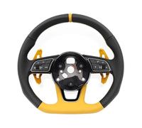 Compatible For Audi A3 A4 B8 A5 A6 A7 A8 S8 Q3 Q5 Q7 TT R8 RS RS3 Steering Wheel Perforated Flat Bottom Customized Steering Wheel Assembly(Style 01)