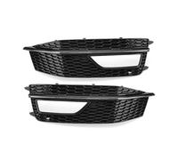 Compatible For Audi A4 B8 S-Line S4 2013 2014 2015 Front Bumper Fog Light Grille 1Pair Car Fog Lamp Grill Cover 8K0807681P 8K0807682P