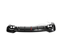 Compatible For Audi Q3 2019-2023 ABS Glossy Black Rear Bumper Trunk Lip Diffuser Spoiler Cover Exhaust Tips