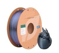 Compatible for Bambu Lab 3D Printers - Chameleon Glitter PLA 3D Printer Filament 1.75mm 1KG, Gradient Color Changing Material(Tech Black)