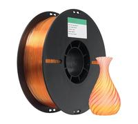 Compatible for Bambu Lab Clear Rainbow PLA 3D Printing Filament 1.75mm 1KG(Flame Crystal)