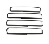 Compatible For Benz G-Class W464 2019-2022 Carbon Fiber Car Interior Door Handle Panel Frame Trim Cover Accessories Decoration(Black)