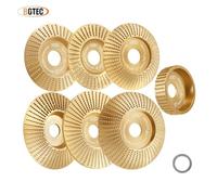 Compatible For BGTEC 1pc Wood Grinding Wheel Cup Wheel Milling Disc Plate Carving Profile Plain Bevel Bowl Abrasive Tool Trimming Angle Grinder(3inch plain)