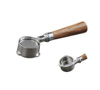 Compatible for Bincoo 51mm Coffee 3 Ears Bottomless Portafilter Compatible for Delonghi Replacement Filter Basket Espresso Machine Handle Cafe Accessories(Siamese Rosewood)