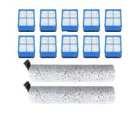 Compatible for Bissell,CrossWave OmniForce 3882, Vacuum Cleaner Replacement Parts Accessories Roller Soft Brush Hepa Filter Roller Brush Components(Set9)
