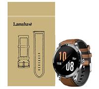Compatible for Blackview X1 Bands, LvBu Leather + Silicone Breathable Replacement Smartwatch Strap Wristband Compatible for Blackview X1 Smart Watch (Brown)