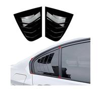 Compatible For BMW 3-Series F30 318i 320i 325i 2013-2019 Rear Side Window Louvers Pair Glossy Black Air Vent Scoop Shades Cover Blinds(Bright Black)