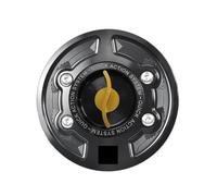 Compatible For BMW M1000R M1000 R 2023-2024 1000R Accessories Fuel Tank Cap CNC Aluminum Alloy Conversion No Key Needed Gas Tank Cap(Black-Gold (S))