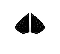 Compatible For BMW X6 E71 E72 2008 2009 2010 2011 2012-2014 Car Window Louver Side Shutter Blind Shades Cover Trim Sticker Auto Accessories(Glossy Black)