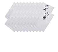 Compatible For Bosch 15 HP GAS 15 PS GAS 20 L SFC Vacuum Cleaner Dust Bags, 20-Pack Non-Woven Fabric Bags