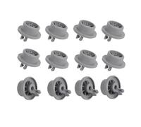 Compatible For Bosch，Siemens，Neff，Dishwasher Rack Basket Wheels Parts Replacement Dish Washing Machine Rack Wheels 12pcs Dishwasher Wheels
