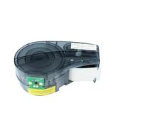 Compatible for Bra-dy BMP21-LAB/PLUS M210 Label Printer M21-750-595 19.1mm White/Orange/Red/Blue 3/4' Vinyl Label Cartridge Tape(White-on-Red)