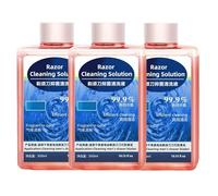 Compatible for Braun 3 5 7 8 9 Series CCR2 CCR4 Shaver Cleaning Cartridge Refill Liquid, 300ml Razor Cleaning Solution(3 pcs)
