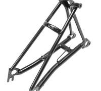 Compatible For Brompton Frame Rear Triangle And Fork, Steel Rear Rack Bike Accessory In Black(Glossy)