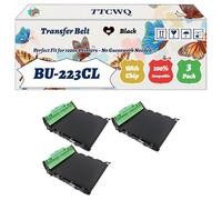 Compatible for Brother BU-223CL Transfer Belt Work for Brother HL-L3270CDW MFC-L3770CDW HL-L3210CW MFC-L3710CW Printers, with Chip, High Yield 50000 Pages, High-Definition Printing (3 Pack Black)