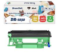 Compatible for Brother DR-1030 Drum Unit Work for Brother DCP-1510E MFC-1910WE DCP-1610WE Printers, with Chip, High Yield 15000 Pages, High-Definition Printing (1 Pack Black)