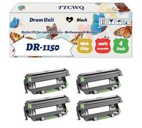 Compatible for Brother DR-1150 Drum Unit Work for Brother HL-L1240W HL-1242W HL-1242WXL DCP-L1640W DCP-L1642W Printers (4 Pack Black)