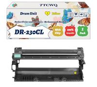 Compatible for Brother DR-230CL Drum Unit Work for Brother MFC-9120CN MFC-9320CW HL-3040CN HL-3070CW Printers (1 Pack Yellow)