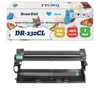 Compatible for Brother DR-230CL Drum Unit Work for Brother MFC-9120CN MFC-9320CW HL-3040CN HL-3070CW Printers (1 Pack Cyan)