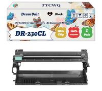 Compatible for Brother DR-230CL Drum Unit Work for Brother MFC-9120CN MFC-9320CW HL-3040CN HL-3070CW Printers (1 Pack Black)