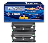 Compatible for Brother DR-243CL Drum Unit, Work for Brother DCP-L3517CDW HL-L3230CDW MFC-L3730CDN DCP-L3550CDW HL-L3270CDW Printers, Drum Unit DR243CL (2 Pack Black)