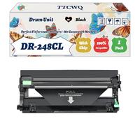 Compatible for Brother DR-248CL Drum Unit Work for Brother HL-L3215CW DCP-L3560CDW DCP-L3520CDWE DCP-L3555CDW Printers (1 Pack Black)