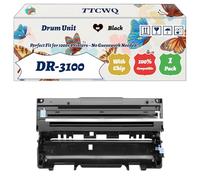 Compatible for Brother DR-3100 Drum Unit Work for Brother HL-5250DN HL-5240L HL-5240 Printers, with Chip, High Yield 35000 Pages, High-Definition Printing (1 Pack Black)