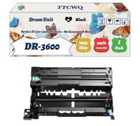 Compatible for Brother DR-3600 Drum Unit Work for Brother MFC-L6710DW MFC-L6910DN HL-L6415DN Printers, with Chip, High Yield 55000 Pages, High-Definition Printing (1 Pack Black)