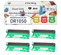 Compatible for Brother DR1050 DR-1050 Drum Unit Work for Brother MFC-1810 MFC-1810E MFC-1810R MFC-1815R MFC-1910 Printers (4 Pack Black)