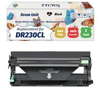 Compatible for Brother DR230 rum Unit Work for Brother DCP-9010 HL-3040CN HL-3070CW MFC-9120CN MFC-9320CW Printers, with Chip, High Yield 15000 Pages, High-Definition Printing (1 Pack Black)