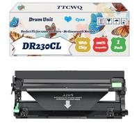 Compatible for Brother DR230CL Drum Unit Work for Brother DCP-9010CN HL-3070 MFC-9010CN MFC-9125CN MFC-9325CW Printers, with Chip, High Yield 15000 Pages, High-Definition Printing (1 Pack Cyan)