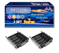 Compatible for Brother DR320CL Drum Unit, Work for Brother DCP-9055CDN DCP-9270CDN HL-4150CDN HL-4570CDW Printers, Drum Unit DR-320CL (2 Set)