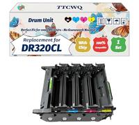 Compatible for Brother DR320 rum Unit Work for Brother DCP-9055CDN DCP-9270CDN HL-4150CDN HL-4570CDW Printers, with Chip, High Yield 25000 Pages, High-Definition Printing (1 Set)