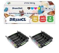 Compatible for Brother DR320CL Drum Unit Work for Brother DCP-9055CDN DCP-9270CDN HL-4150CDN HL-4570CDW Printers, with Chip, High Yield 35000 Pages, High-Definition Printing (2 Set)