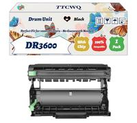 Compatible for Brother DR3600 Drum Unit Work for Brother HL-L5210DN HL-L6210DW MFC-L5710DN MFC-L6710DW HL-L5210DW Printers (1 Pack Black)