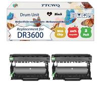 Compatible for Brother DR3600 Drum Unit Work for Brother HL-L5210DN HL-L6210DW MFC-L5710DN MFC-L6710DW HL-L5210DW Printers (2-Pack Black)