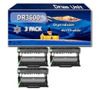 Compatible for Brother DR3600 Drum Unit, Work for Brother HL-L5210DN HL-L6210DW MFC-L5710DN MFC-L6710DW HL-L5210DW HL-L6410DN Printers, Drum Unit DR3600 (3 Pack Black)