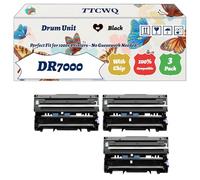 Compatible for Brother DR7000 Drum Unit Work for Brother HL-5040 HL-5040N HL-5050 HL-5050N HL-5070 HL-5070N MFC-8420 MFC-8820D Printers (3 Pack Black)