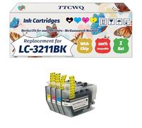 Compatible for Brother LC-3211BK Ink Cartridges Work for Brother MFC-J491DW MFC-J497DW MFC-J890DW Printers (1 Set)
