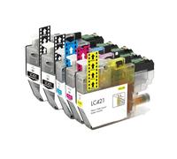 Compatible For Brother LC421/XL Ink Set Accessories | High-yield 4-pack for DCP/MFC printers, up to 500 pages per cartridge for sharp documents(5pcs)
