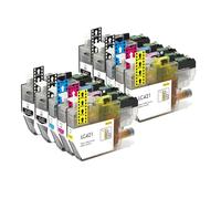 Compatible For Brother LC421/XL Ink Set Accessories | High-yield 4-pack for DCP/MFC printers, up to 500 pages per cartridge for sharp documents(10pcs)