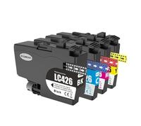 Compatible For Brother, LC426 LC426XL Ink | Four-model fit, compact cartridge, steady ink flow, simple handling(1SET 426 BK C M Y)