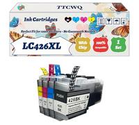Compatible for Brother LC426XL Ink Cartridges Work for Brother MFC-J4535DWXL MFC-J4540DW MFC-J4540DWXL Printers, with Chip, High Yield 6000 Pages, High-Definition Printing (1 Set)