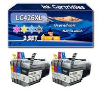 Compatible for Brother LC426XL Ink Cartridges, Work for Brother MFC-J4535DWXL MFC-J4540DW MFC-J4540DWXL Printers, Ink Cartridges (2 Set)