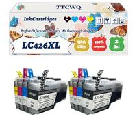 Compatible for Brother LC426XL Ink Cartridges Work for Brother MFC-J4535DWXL MFC-J4540DW MFC-J4540DWXL Printers, with Chip, High Yield 3000 Pages, High-Definition Printing (2 Set)