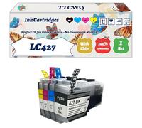 Compatible for Brother LC427 Ink Cartridges Work for Brother MFC-J5955DW MFC-J6955DW MFC-J6957DW MFC-J6959DW Printers, with Chip, High Yield 3000 Pages, High-Definition Printing (1 Set)